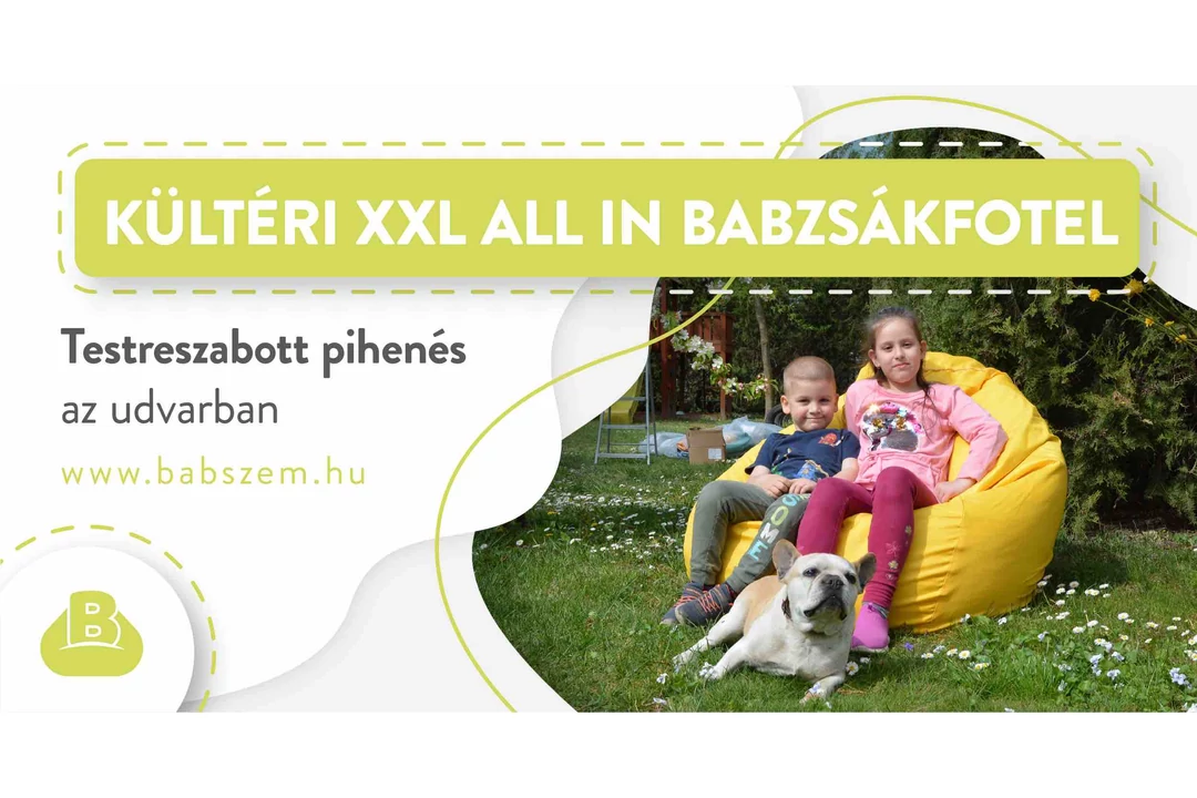 Kültéri XXL ALL IN babzsák
