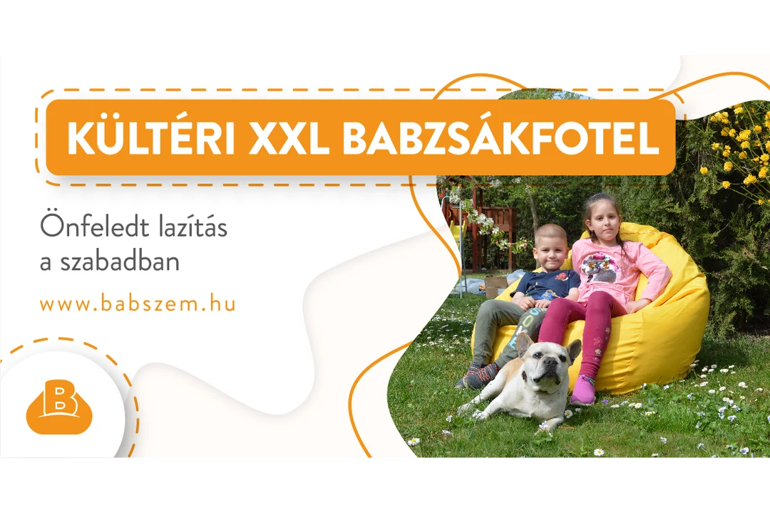 Kültéri XXL babzsákfotel