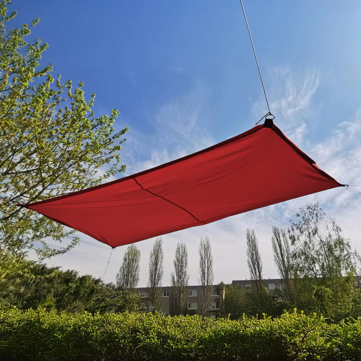 Piros napvitorla 2,9*2m téglalap