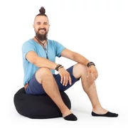 Kép 1/3 - Fekete Babzsák Puff