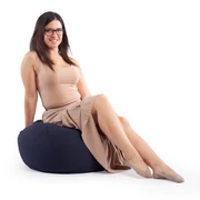 Kép 1/3 - Navy Babzsák Puff