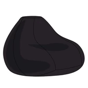 Kép 1/2 - Fekete XXL Babzsákfotel Huzat