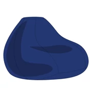 Kép 1/2 - Kék XXL Babzsákfotel Huzat