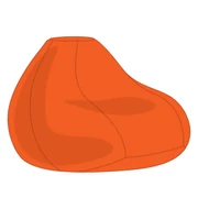 Kép 1/2 - Narancs XXL Babzsákfotel Huzat Kép 1/2 - Narancs XXL Babzsákfotel Huzat