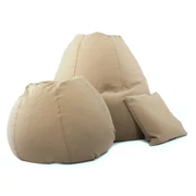 Kép 2/3 - Drapp Gyerek Babzsákfotel Szett