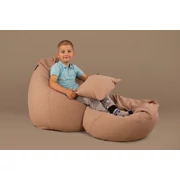 Kép 3/3 - Drapp Gyerek Babzsákfotel Szett