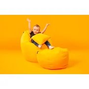 Kép 3/3 - Sárga Gyerek Babzsákfotel Szett