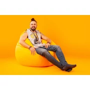 Kép 3/3 - Sárga XXL Babzsákfotel