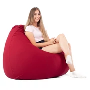Kép 1/3 - Bordó XXL Babzsákfotel