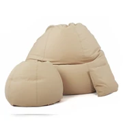Kép 2/3 - Drapp ALL IN XXL Babzsákfotel Garnitúra
