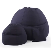 Kép 1/2 - Navy ALL IN XXL babzsákfotel garnitúra