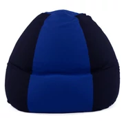 Kép 2/3 - Fekete - Kék Bicolor XXL Babzsákfotel