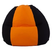 Kép 2/3 - Fekete - Narancs Bicolor XXL Babzsákfotel