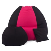 Kép 2/3 - Fekete - Magenta ALL IN Bicolor XXL Babzsákfotel Garnitúra
