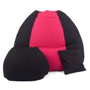 Kép 2/3 - Fekete - Magenta ALL IN Bicolor XXL Babzsákfotel Garnitúra