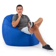 Kép 1/3 - Kék Kültéri XXL Babzsákfotel