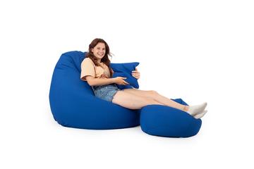Kék ALL IN XXL babzsákfotel garnitúra