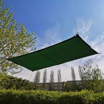 Fenyőzöld napvitorla 2,9*2m téglalap