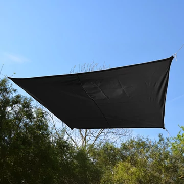Fekete napvitorla 2,9*1,9*1,6*1,6 m trapéz