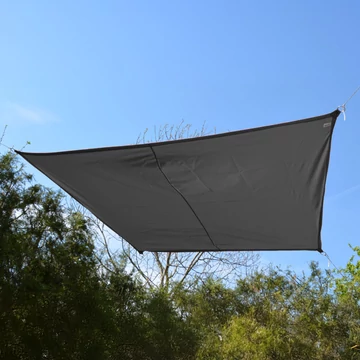 Szürke napvitorla 2,9*1,9*1,6*1,6 m trapéz
