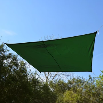 Fenyőzöld napvitorla 2,9*1,9*1,6*1,6 m trapéz