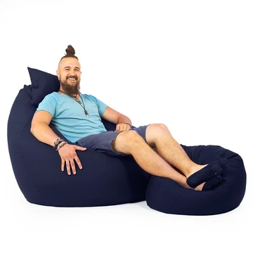 Navy ALL IN XXL Babzsákfotel Garnitúra