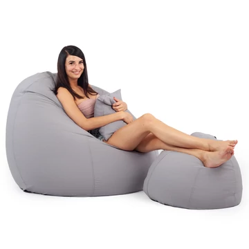 Szürke ALL IN XXL Babzsákfotel Garnitúra