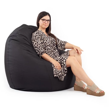 Fekete Kültéri XXL Babzsákfotel