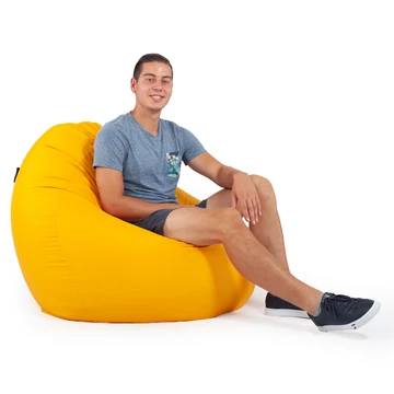 Sárga Kültéri XXL Babzsákfotel
