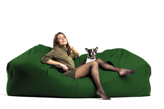 Fenyőzöld Relax babzsák kanapé
